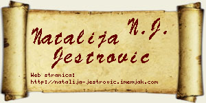 Natalija Jestrović vizit kartica